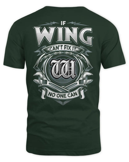 WING AP81-K4-626 - Personalized Ahmed Quote Apparel “If Ahmed Can't Fix It, No One Can” - Unisex Standard T-Shirt - Forest Green