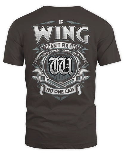WING AP81-K4-626 - Personalized Ahmed Quote Apparel “If Ahmed Can't Fix It, No One Can” - Unisex Standard T-Shirt - Dark Chocolate