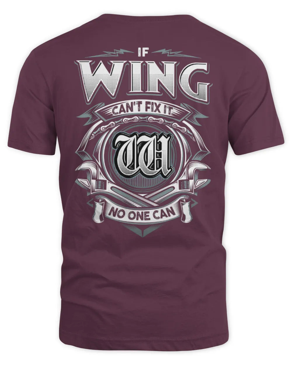 WING AP81-K4-626 - Personalized Ahmed Quote Apparel “If Ahmed Can't Fix It, No One Can” - Unisex Standard T-Shirt - Maroon
