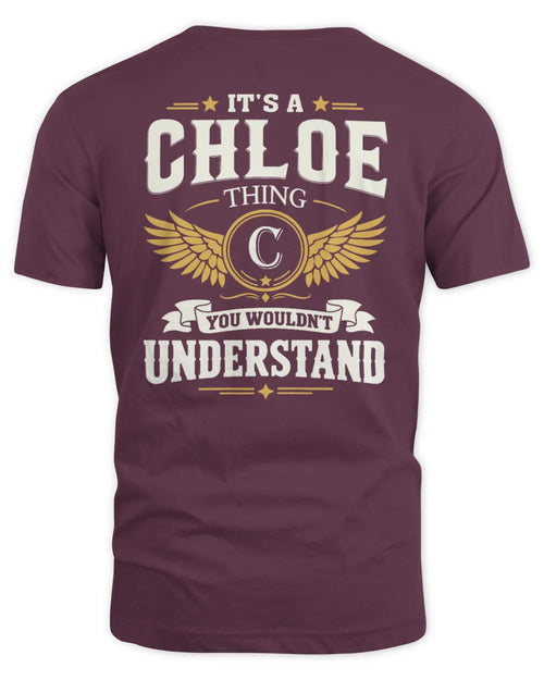 CHLOE KT06-M008 It’s a [NAME] Thing – You Wouldn’t Understand | Personalized Vintage T-Shirt - Unisex Standard T-Shirt - Maroon