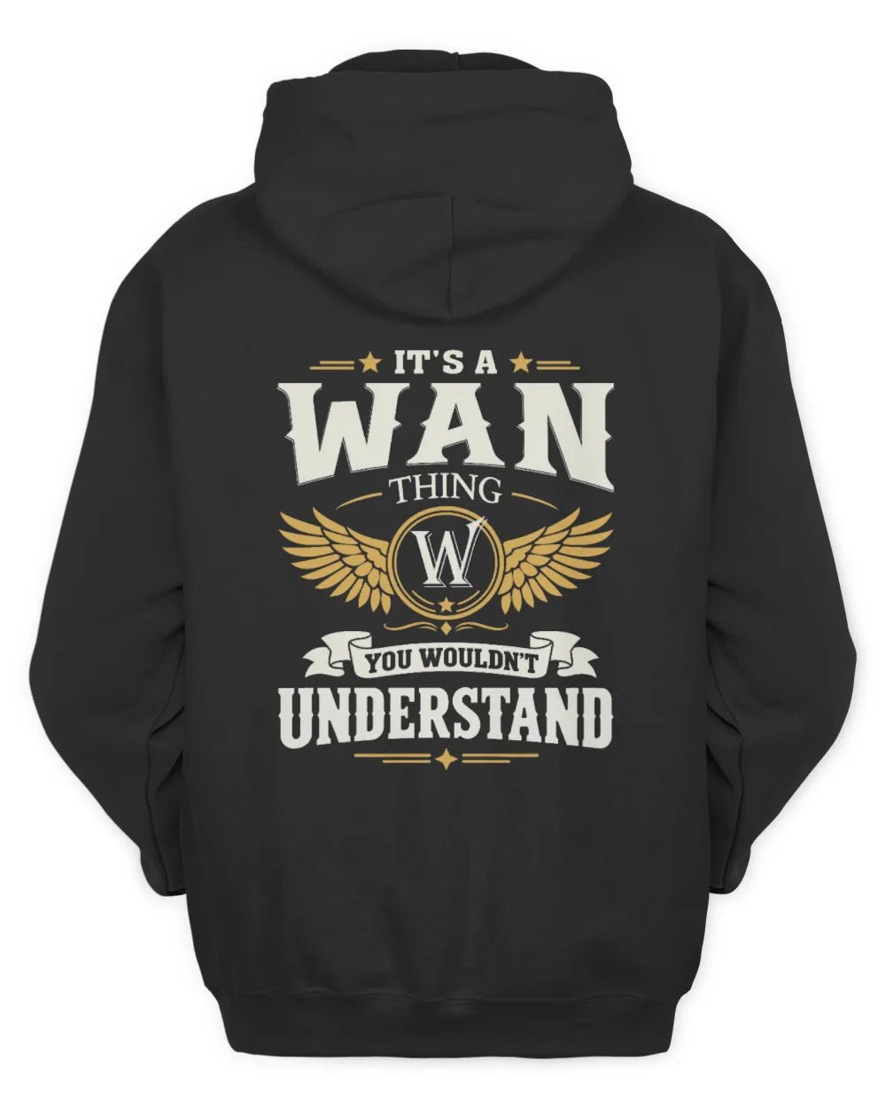WAN KT06-M008 It’s a [NAME] Thing – You Wouldn’t Understand | Personalized Vintage T-Shirt - Unisex Hoodie - Black