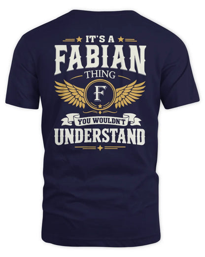 FABIAN KT06-M008 It’s a [NAME] Thing – You Wouldn’t Understand | Personalized Vintage T-Shirt - Unisex Standard T-Shirt - Navy