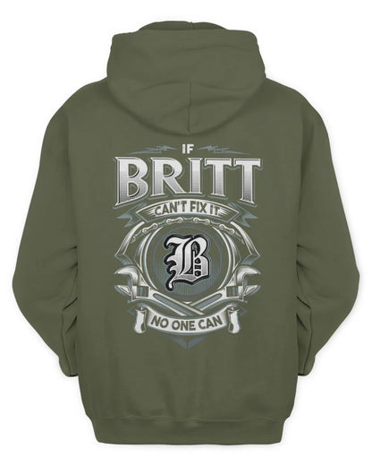 BRITT AP81-K4-626 - Personalized Ahmed Quote Apparel “If Ahmed Can't Fix It, No One Can” - Unisex Hoodie - Military Green
