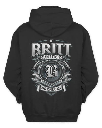 BRITT AP81-K4-626 - Personalized Ahmed Quote Apparel “If Ahmed Can't Fix It, No One Can” - Unisex Hoodie - Black