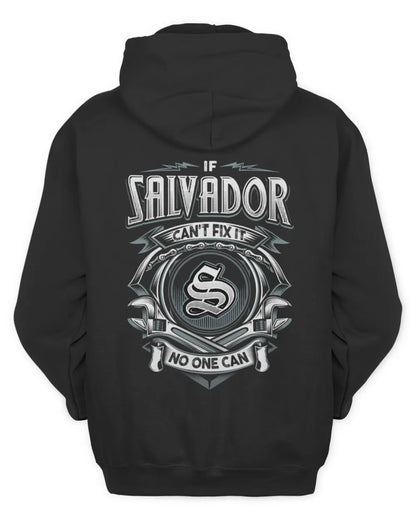 SALVADOR AP81-K4-626 - Personalized Ahmed Quote Apparel “If Ahmed Can't Fix It, No One Can” - Unisex Hoodie - Black