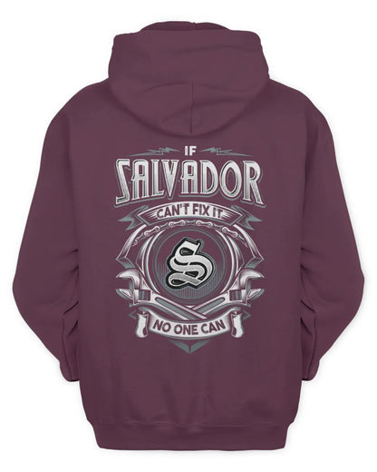 SALVADOR AP81-K4-626 - Personalized Ahmed Quote Apparel “If Ahmed Can't Fix It, No One Can” - Unisex Hoodie - Maroon