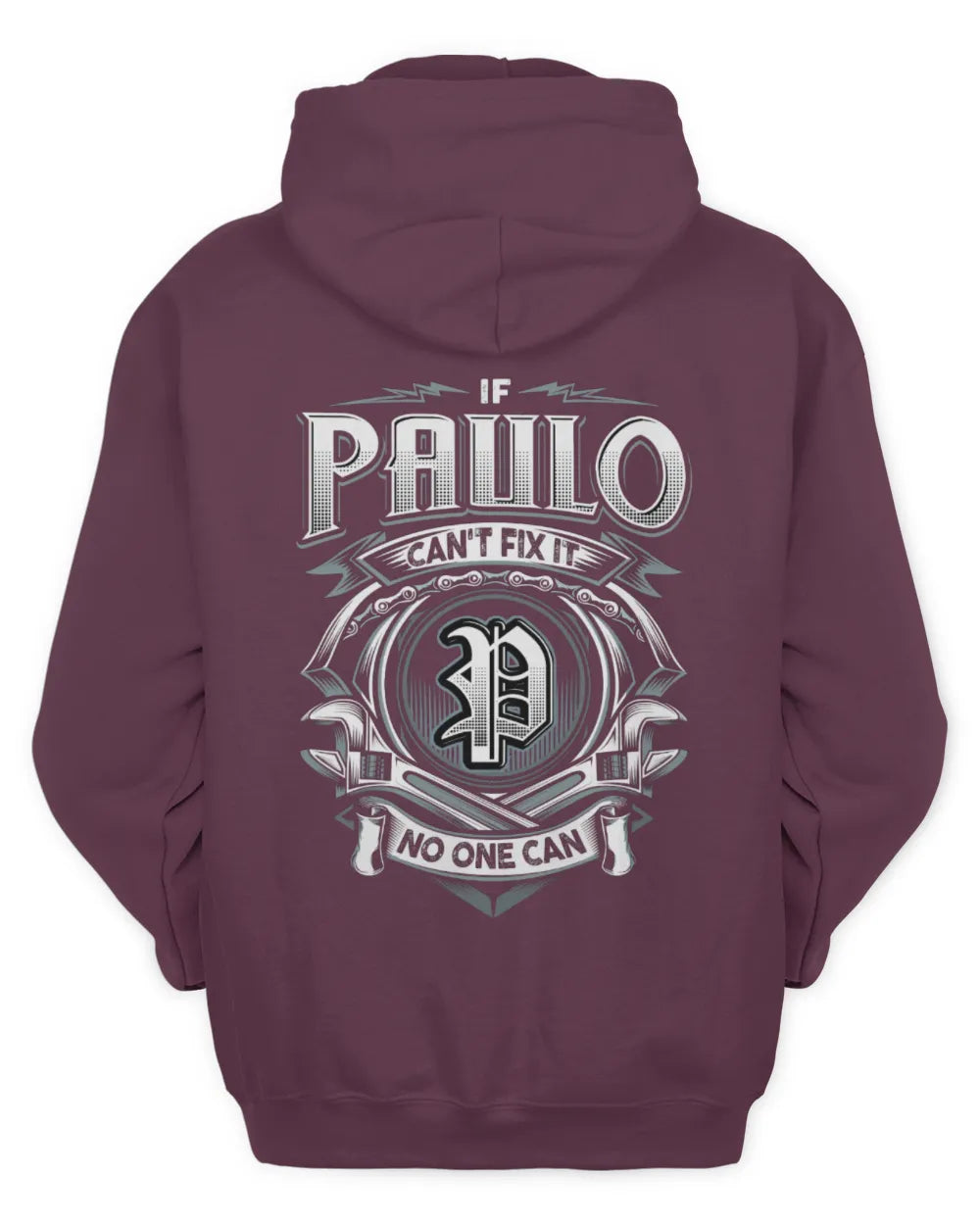 PAULO AP81-K4-626 - Personalized Ahmed Quote Apparel “If Ahmed Can't Fix It, No One Can” - Unisex Hoodie - Maroon