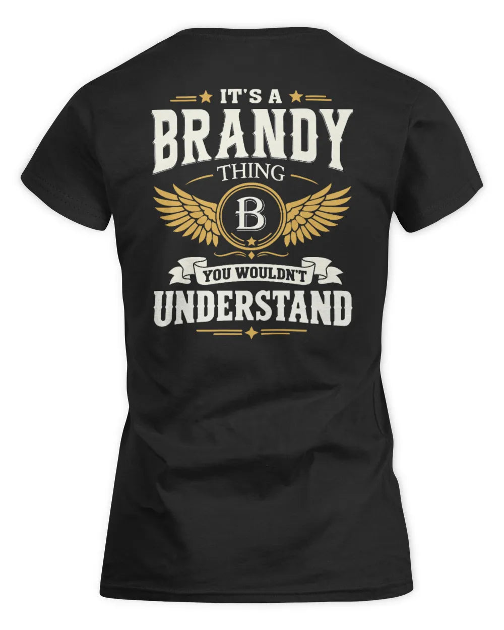 BRANDY KT06-M008 It’s a [NAME] Thing – You Wouldn’t Understand | Personalized Vintage T-Shirt - Women's Standard T-Shirt - Black
