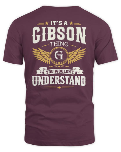 GIBSON KT06-M008 It’s a [NAME] Thing – You Wouldn’t Understand | Personalized Vintage T-Shirt - Unisex Standard T-Shirt - Maroon