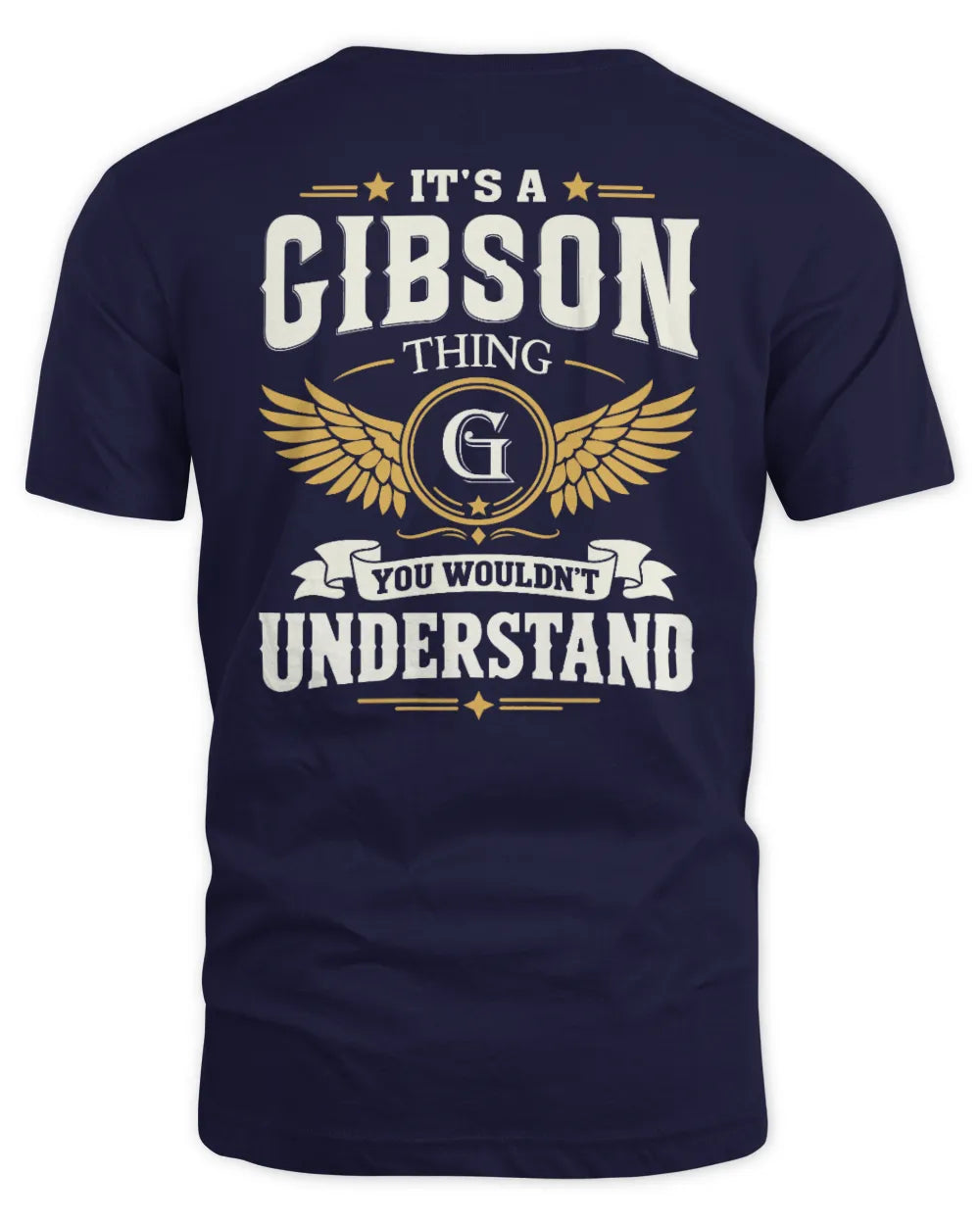 GIBSON KT06-M008 It’s a [NAME] Thing – You Wouldn’t Understand | Personalized Vintage T-Shirt - Unisex Standard T-Shirt - Navy