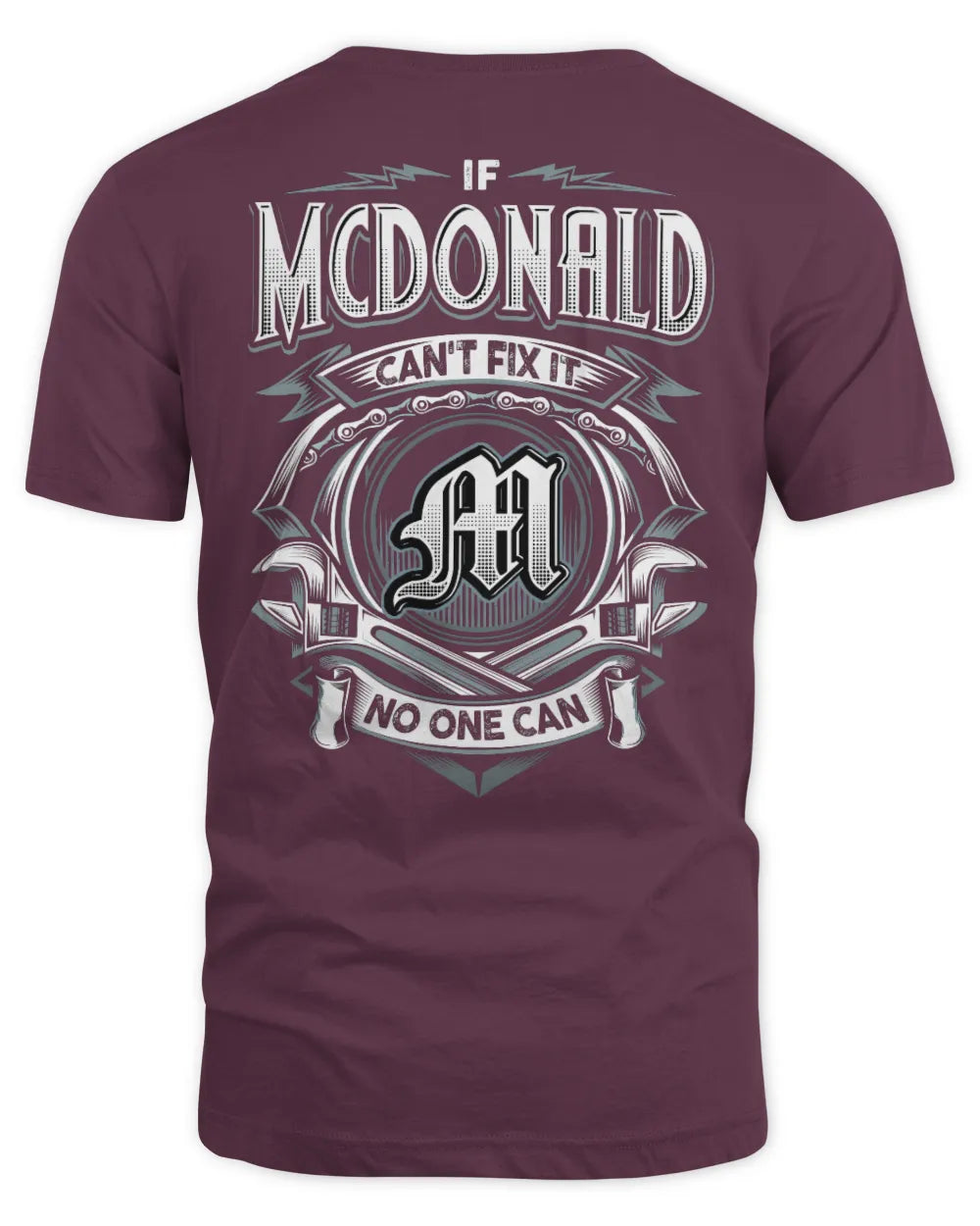 MCDONALD AP81-K4-626 - Personalized Ahmed Quote Apparel “If Ahmed Can't Fix It, No One Can” - Unisex Standard T-Shirt - Maroon