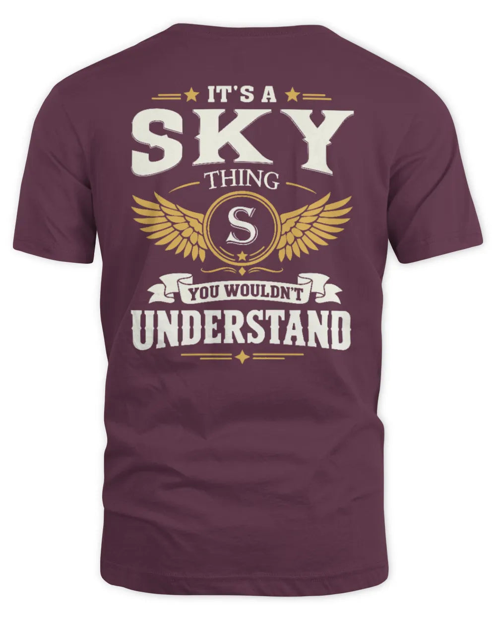 SKY KT06-M008 It’s a [NAME] Thing – You Wouldn’t Understand | Personalized Vintage T-Shirt - Unisex Standard T-Shirt - Maroon