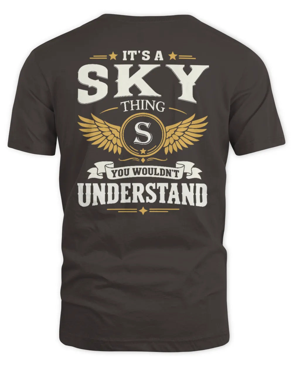 SKY KT06-M008 It’s a [NAME] Thing – You Wouldn’t Understand | Personalized Vintage T-Shirt - Unisex Standard T-Shirt - Dark Chocolate