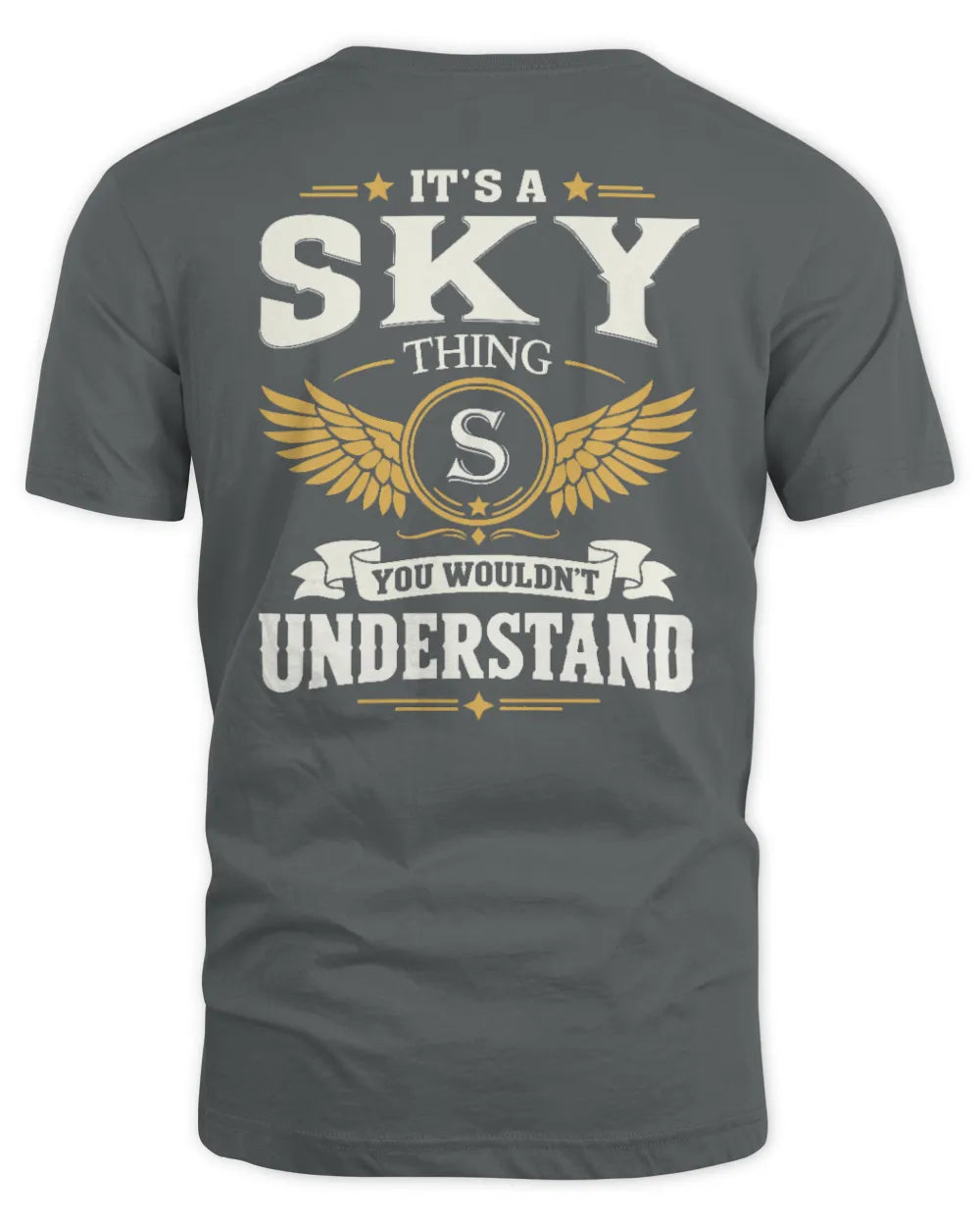 SKY KT06-M008 It’s a [NAME] Thing – You Wouldn’t Understand | Personalized Vintage T-Shirt - Unisex Standard T-Shirt - Charcoal