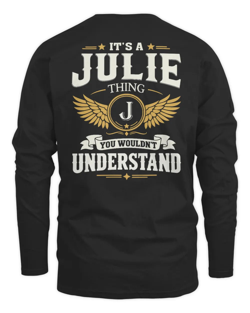 JULIE KT06-M008 It’s a [NAME] Thing – You Wouldn’t Understand | Personalized Vintage T-Shirt - Men's Long Sleeved T-Shirt - Black