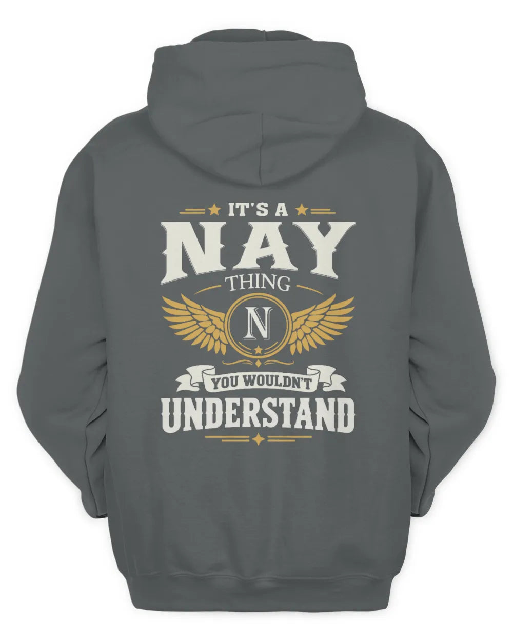 NAY KT06-M008 It’s a [NAME] Thing – You Wouldn’t Understand | Personalized Vintage T-Shirt - Unisex Hoodie - Charcoal