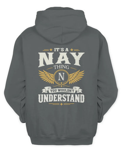 NAY KT06-M008 It’s a [NAME] Thing – You Wouldn’t Understand | Personalized Vintage T-Shirt - Unisex Hoodie - Charcoal