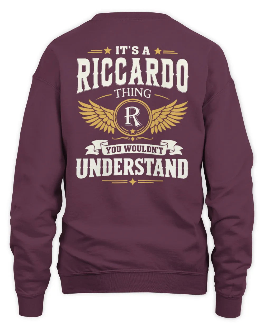 RICCARDO KT06-M008 It’s a [NAME] Thing – You Wouldn’t Understand | Personalized Vintage T-Shirt - Unisex Sweatshirt - Maroon