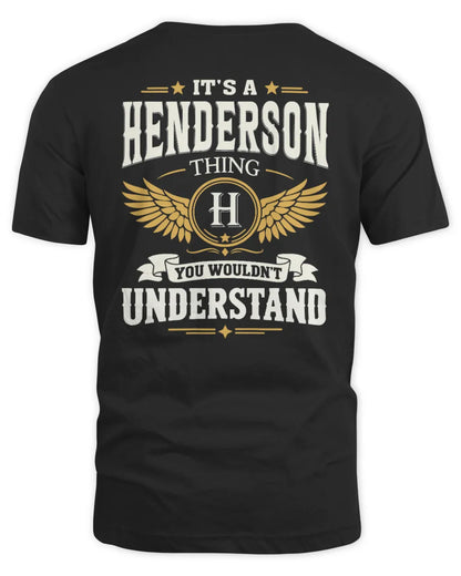 HENDERSON KT06-M008 It’s a [NAME] Thing – You Wouldn’t Understand | Personalized Vintage T-Shirt - Unisex Standard T-Shirt - Black