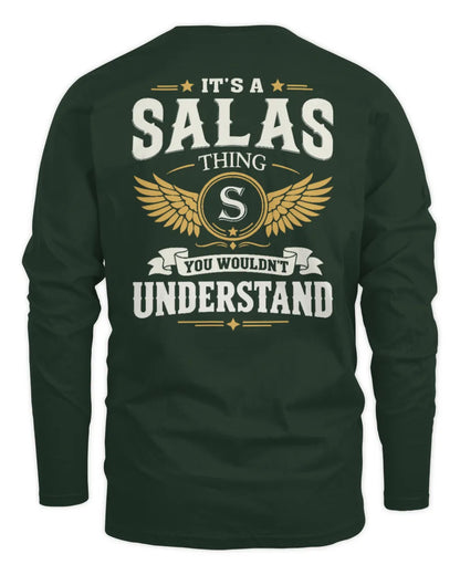 SALAS KT06-M008 It’s a [NAME] Thing – You Wouldn’t Understand | Personalized Vintage T-Shirt - Men's Long Sleeved T-Shirt - Forest Green