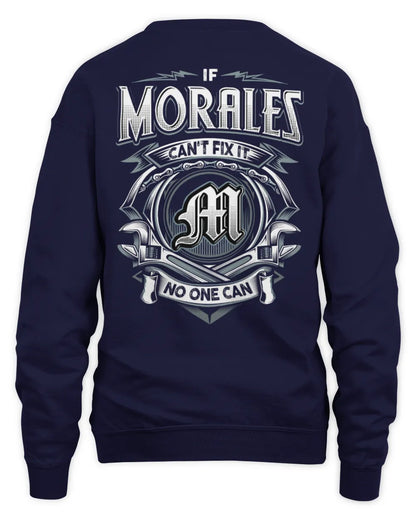 MORALES AP81-K4-626 - Personalized Ahmed Quote Apparel “If Ahmed Can't Fix It, No One Can” - Unisex Sweatshirt - Navy
