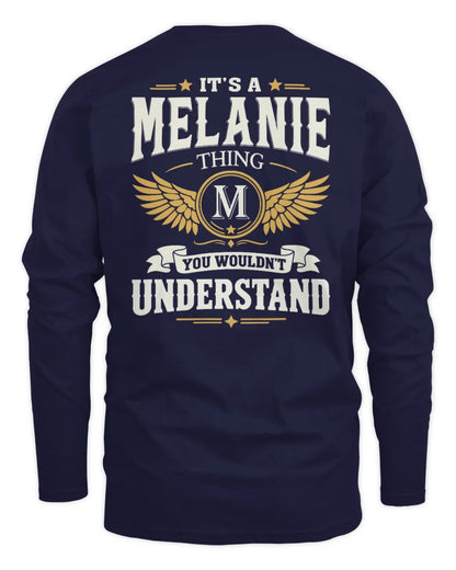 MELANIE KT06-M008 It’s a [NAME] Thing – You Wouldn’t Understand | Personalized Vintage T-Shirt - Men's Long Sleeved T-Shirt - Navy