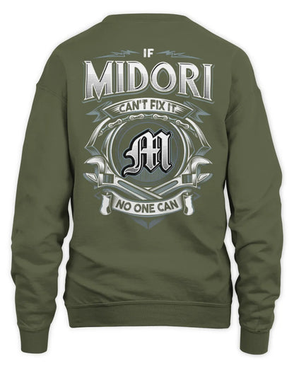 MIDORI AP81-K4-626 - Personalized Ahmed Quote Apparel “If Ahmed Can't Fix It, No One Can” - Unisex Sweatshirt - Military Green