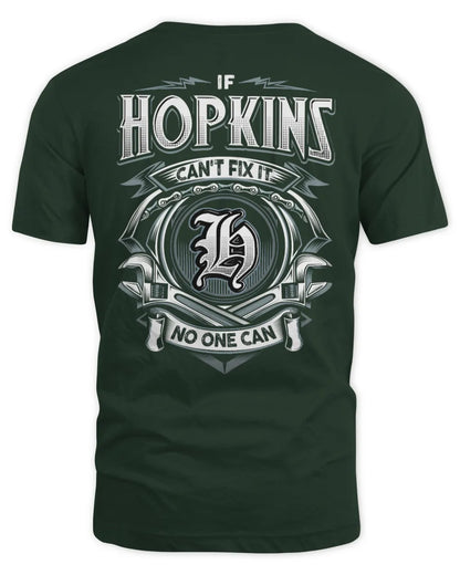 HOPKINS AP81-K4-626 - Personalized Ahmed Quote Apparel “If Ahmed Can't Fix It, No One Can” - Unisex Standard T-Shirt - Forest Green