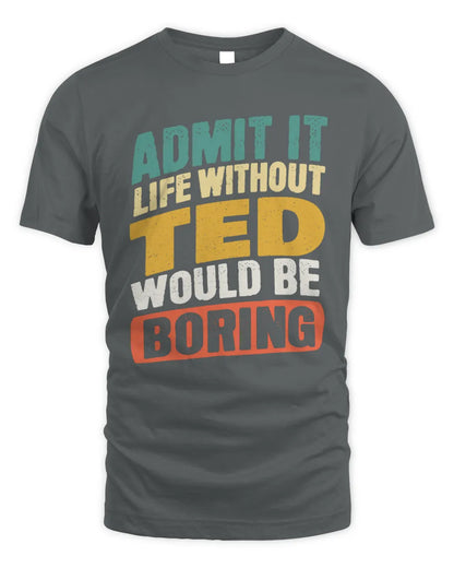 TED TX03 P02 - Personalized Handyman Mechanic Shirt “If NAME Can’t Fix It, We’re All Screwed” - Unisex Standard T-Shirt - Charcoal