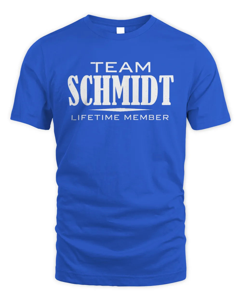 SCHMIDT BL62-K4-128 - Personalized “Team NAME Lifetime Member” - Unisex Standard T-Shirt - Royal