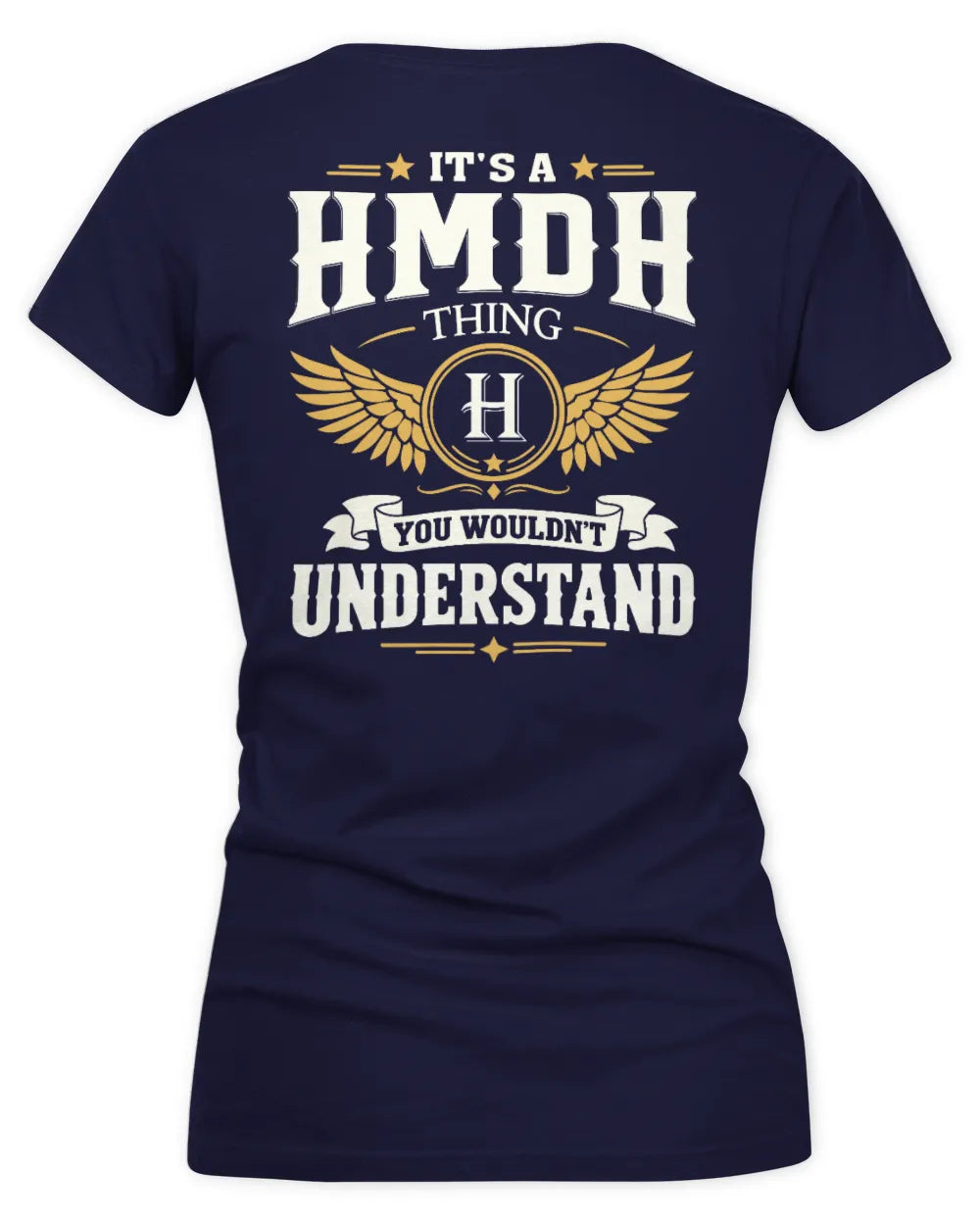 HMDH KT06-M008 It’s a [NAME] Thing – You Wouldn’t Understand | Personalized Vintage T-Shirt - Women's V-Neck T-Shirt - Navy