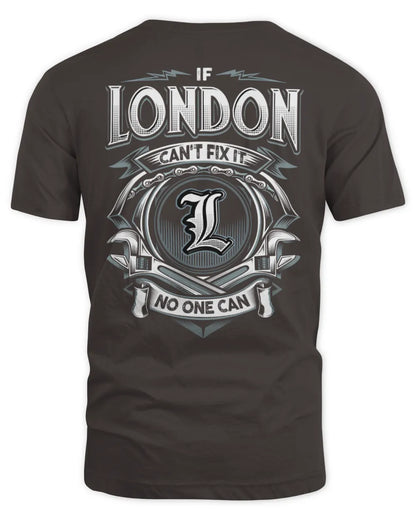 LONDON AP81-K4-626 - Personalized Ahmed Quote Apparel “If Ahmed Can't Fix It, No One Can” - Unisex Standard T-Shirt - Dark Chocolate
