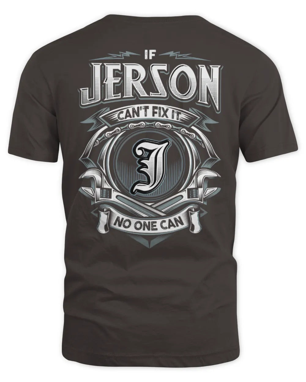 JERSON AP81-K4-626 - Personalized Ahmed Quote Apparel “If Ahmed Can't Fix It, No One Can” - Unisex Standard T-Shirt - Dark Chocolate
