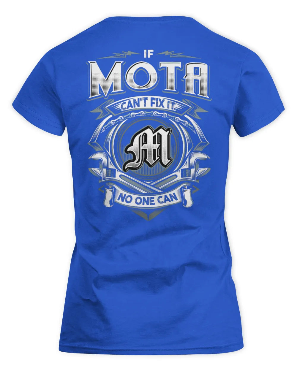MOTA AP81-K4-626 - Personalized Ahmed Quote Apparel “If Ahmed Can't Fix It, No One Can” - Women's Standard T-Shirt - Royal