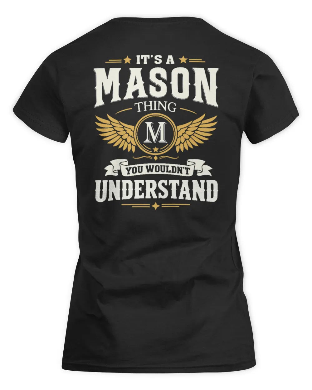 MASON KT06-M008 It’s a [NAME] Thing – You Wouldn’t Understand | Personalized Vintage T-Shirt - Women's Standard T-Shirt - Black