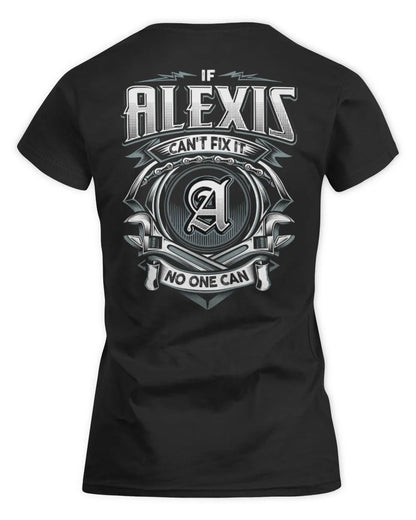 ALEXIS AP81-K4-626 - Personalized Ahmed Quote Apparel “If Ahmed Can't Fix It, No One Can” - Women's Standard T-Shirt - Black
