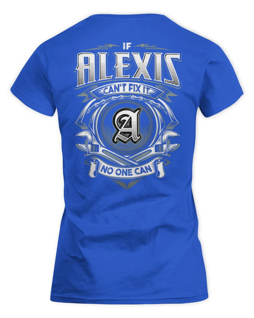 ALEXIS AP81-K4-626 - Personalized Ahmed Quote Apparel “If Ahmed Can't Fix It, No One Can” - Women's Standard T-Shirt - Royal
