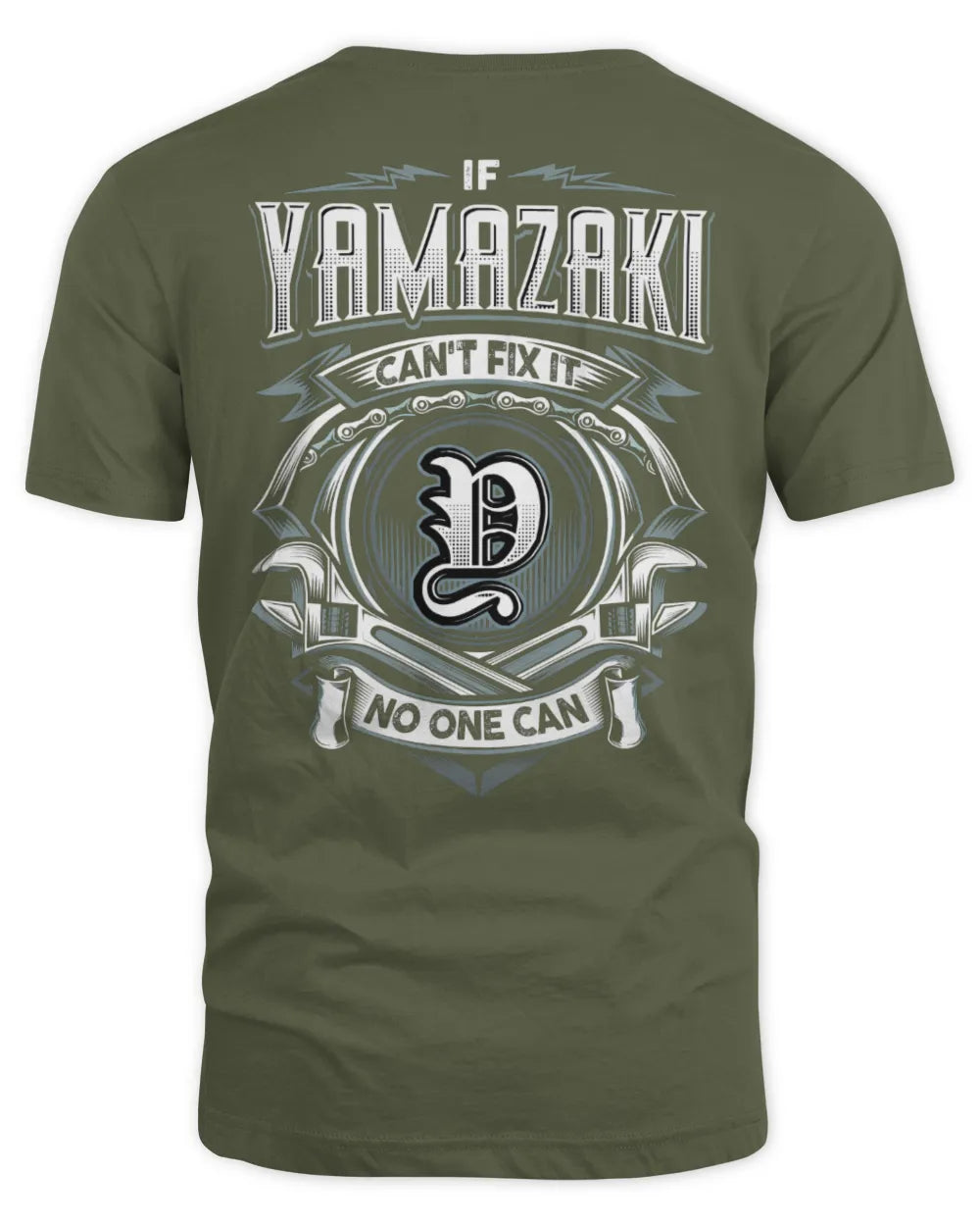YAMAZAKI AP81-K4-626 - Personalized Ahmed Quote Apparel “If Ahmed Can't Fix It, No One Can” - Unisex Standard T-Shirt - Military Green