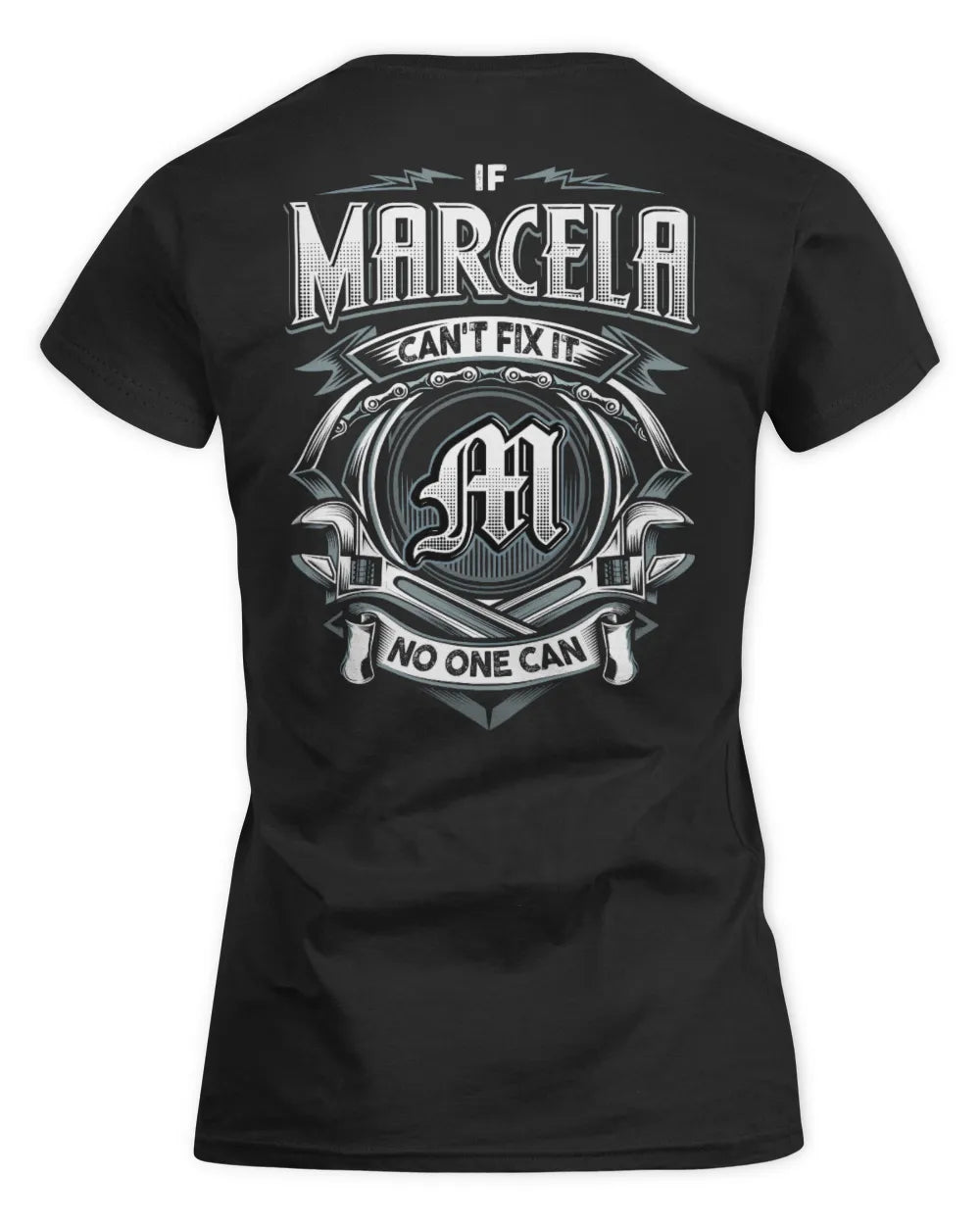 MARCELA AP81-K4-626 - Personalized Ahmed Quote Apparel “If Ahmed Can't Fix It, No One Can” - Women's Standard T-Shirt - Black