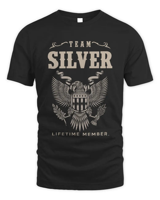SILVER TP06-K82 – Personalized Classic Style Apparel “Team NAME Lifetime Member”