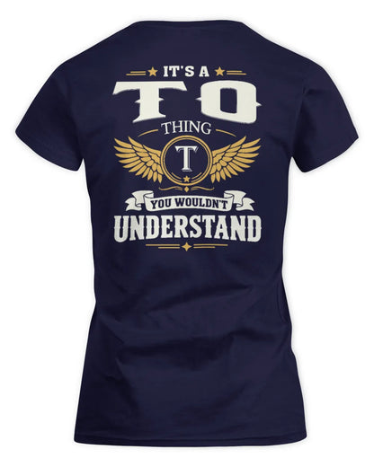 TO KT06-M008 It’s a [NAME] Thing – You Wouldn’t Understand | Personalized Vintage T-Shirt - Women's Standard T-Shirt - Navy