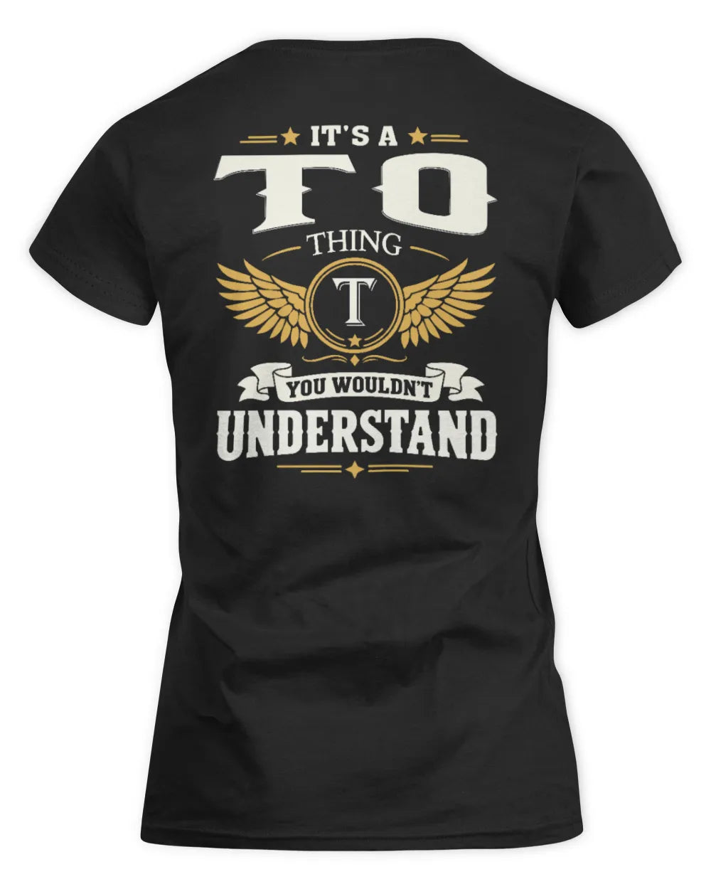 TO KT06-M008 It’s a [NAME] Thing – You Wouldn’t Understand | Personalized Vintage T-Shirt - Women's Standard T-Shirt - Black