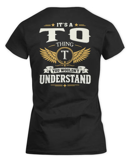 TO KT06-M008 It’s a [NAME] Thing – You Wouldn’t Understand | Personalized Vintage T-Shirt - Women's Standard T-Shirt - Black