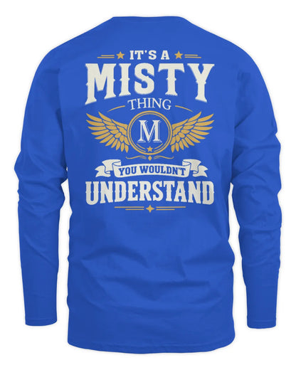 MISTY KT06-M008 It’s a [NAME] Thing – You Wouldn’t Understand | Personalized Vintage T-Shirt - Men's Long Sleeved T-Shirt - Royal
