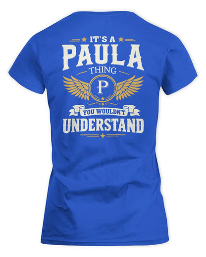 PAULA KT06-M008 It’s a [NAME] Thing – You Wouldn’t Understand | Personalized Vintage T-Shirt - Women's Standard T-Shirt - Royal