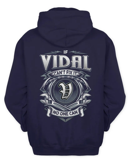 VIDAL AP81-K4-626 - Personalized Ahmed Quote Apparel “If Ahmed Can't Fix It, No One Can” - Unisex Hoodie - Navy
