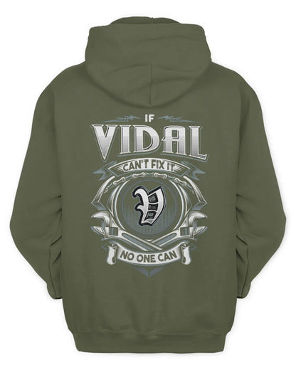 VIDAL AP81-K4-626 - Personalized Ahmed Quote Apparel “If Ahmed Can't Fix It, No One Can” - Unisex Hoodie - Military Green