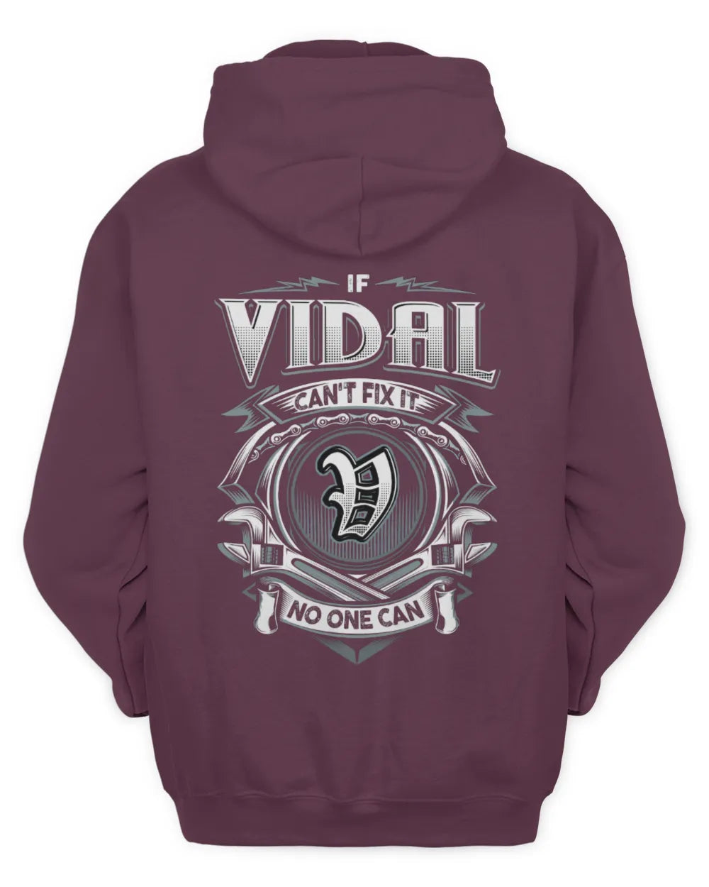 VIDAL AP81-K4-626 - Personalized Ahmed Quote Apparel “If Ahmed Can't Fix It, No One Can” - Unisex Hoodie - Maroon