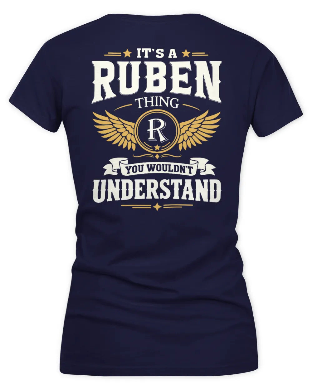RUBEN KT06-M008 It’s a [NAME] Thing – You Wouldn’t Understand | Personalized Vintage T-Shirt - Women's V-Neck T-Shirt - Navy