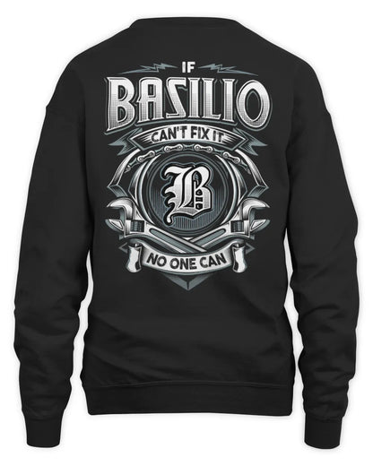 BASILIO AP81-K4-626 - Personalized Ahmed Quote Apparel “If Ahmed Can't Fix It, No One Can” - Unisex Sweatshirt - Black
